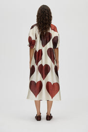 Stine Goya UK Front Placket Long Dress Dress Hearts