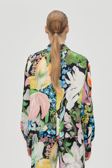 Stine Goya UK Gathered Long Sleeve Top Top Flowers Under The Sun