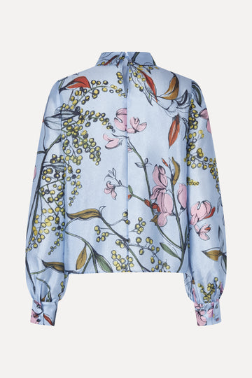 Stine Goya UK Gathered Long Sleeve Top Top Spring Mimosa