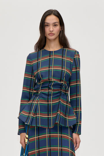 Stine Goya UK Gathered Peplum Top Top Crosschecks