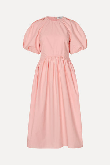 Stine Goya UK Gathered Raglan Sleeve Midi Dress Dress Ballerina Broderie