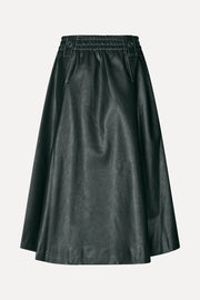 Stine Goya UK Gathered Waist Midi Skirt Skirt Dark Green