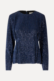 Stine Goya UK Glory Blouse Top 1632 Navy