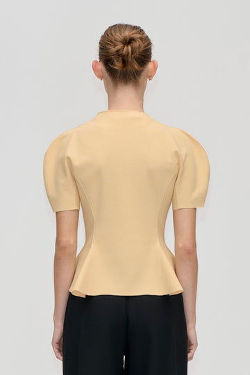 Stine Goya UK High-Neck Zip Top Top Sunlight