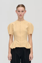Stine Goya UK High-Neck Zip Top Top Sunlight