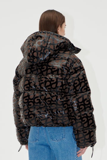 Stine Goya UK Hooded Long Sleeve Puffer Jacket SG Logo