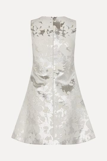 Stine Goya UK Kick Pleat Mini Dress Dress Lurex Garden