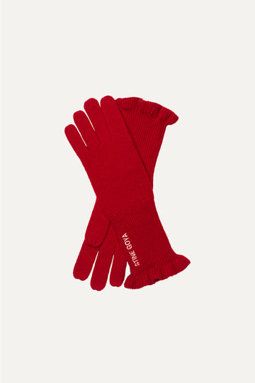 Stine Goya UK Knitted Gloves Accessories Fiery Red
