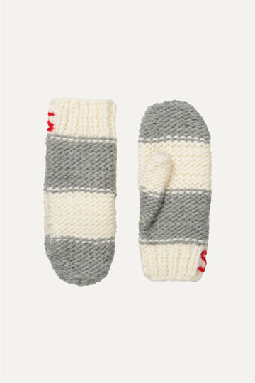 Stine Goya UK Knitted Mittens Accessories Grey And Bold