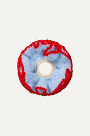 Stine Goya UK Knitted Scrunchie Accessories Sky Blue / Fiery Red