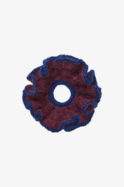Stine Goya UK Knitted Scrunchie Accessories Merlot / Navy