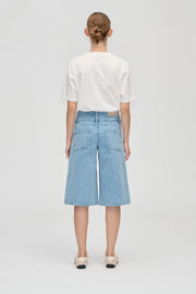 Stine Goya UK Logoed Loop Jorts Shorts Denim Blue