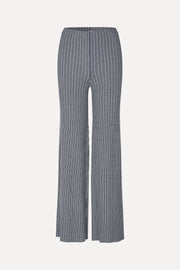 Stine Goya UK Long Flare Knit Pants Knit Soft Striped Rib