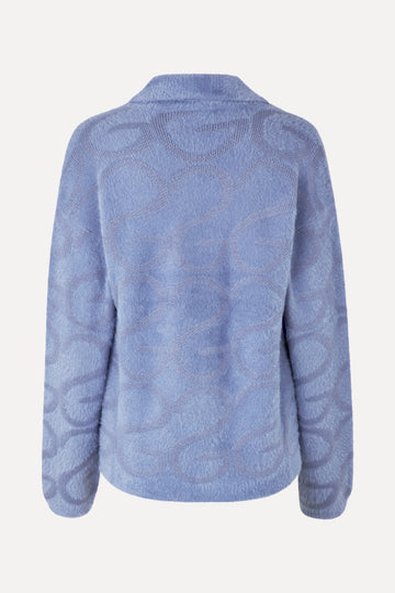 Stine Goya UK Long Sleeve Cardigan Knit Infinity Blue
