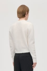 Stine Goya UK Long Sleeve Cardigan Knit Pointelle Heart