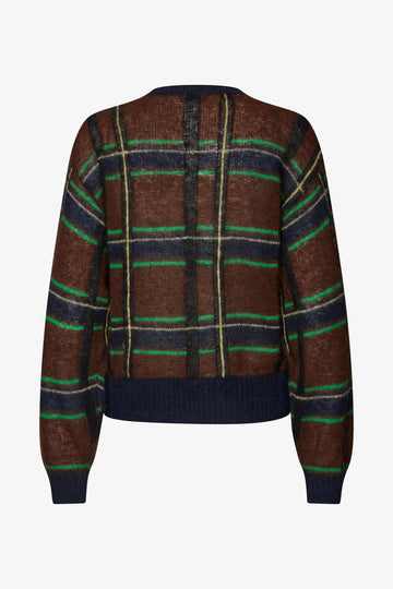 Stine Goya UK Long Sleeve Crewneck Knit Knit Crosschecks