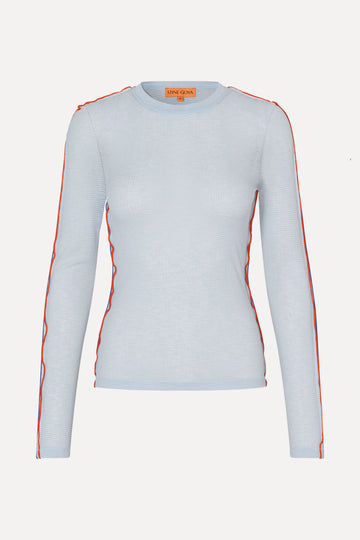 Stine Goya UK Long Sleeve Crewneck Top Top Light Blue