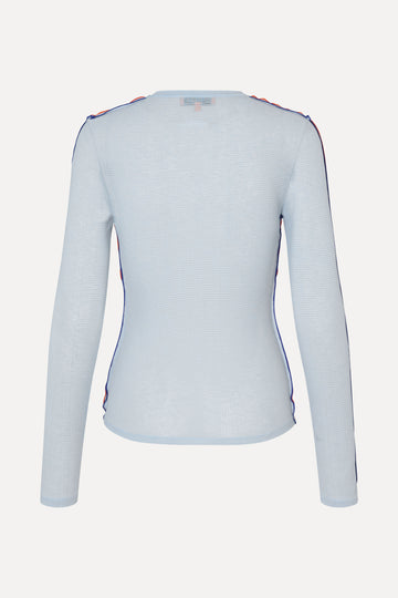 Stine Goya UK Long Sleeve Crewneck Top Top Light Blue