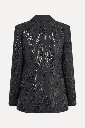 Stine Goya UK Long Sleeve Fitted Blazer Jacket Abstract Embellishment
