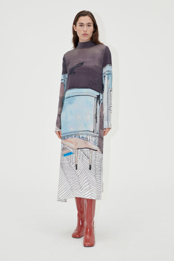 Stine Goya UK Long Sleeve Midi Dress Dress Fineline Showroom