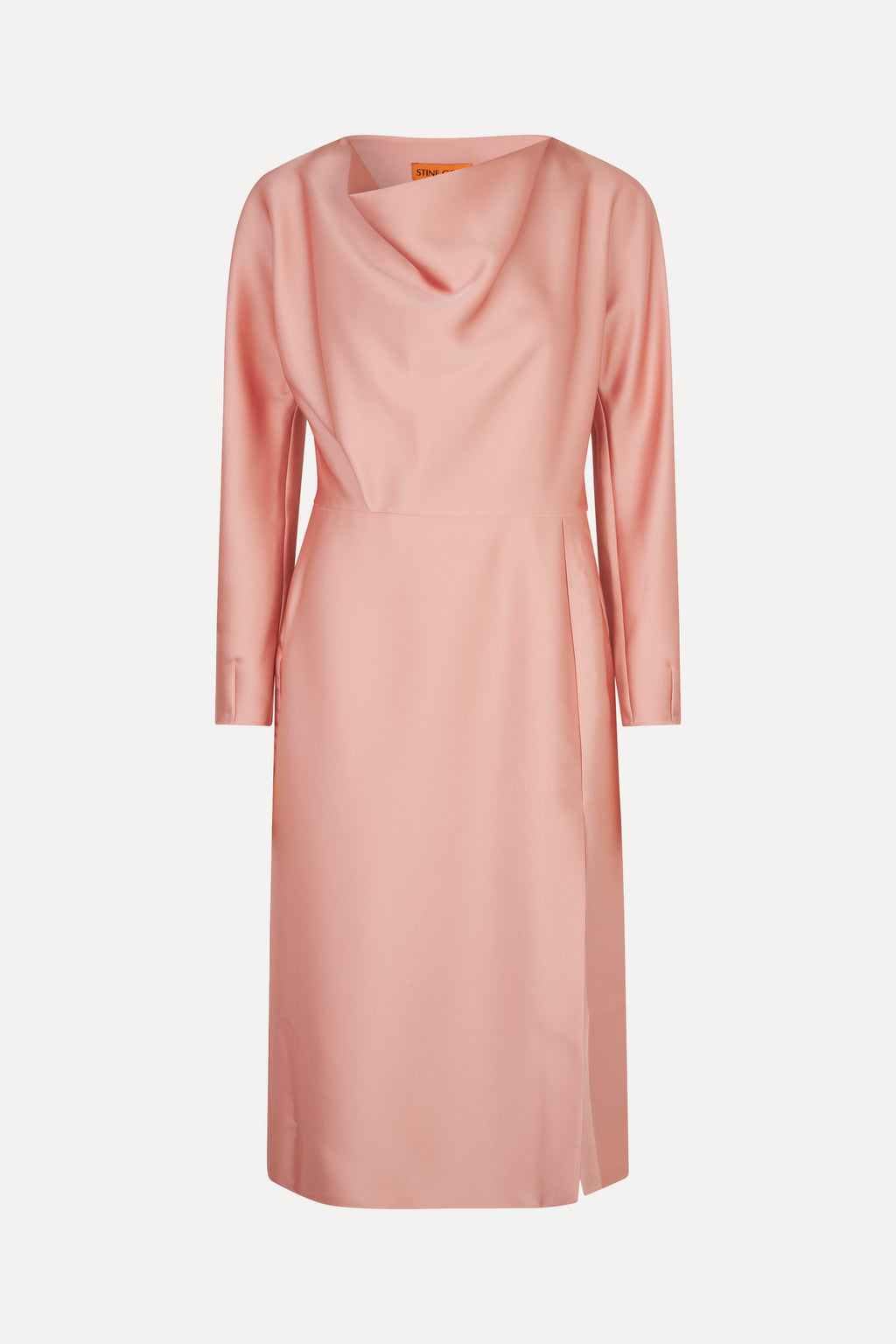 Long Sleeve Midi Dress Rose Tan Stine Goya UK