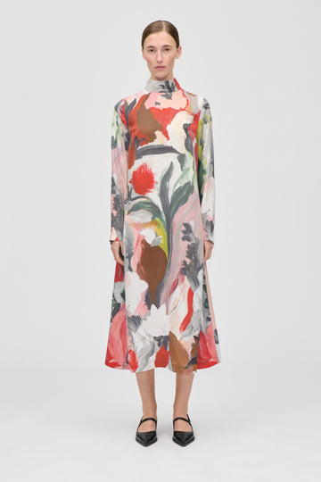 Stine Goya UK Long Sleeve Midi Dress Dress My Garden