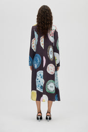 Stine Goya UK Long Sleeve Midi Dress Dress The Platera