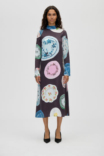 Stine Goya UK Long Sleeve Midi Dress Dress The Platera