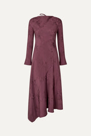 Stine Goya UK Long Sleeve Scoop Back Dress Dress Bordeaux