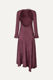 Stine Goya UK Long Sleeve Scoop Back Dress Dress Bordeaux