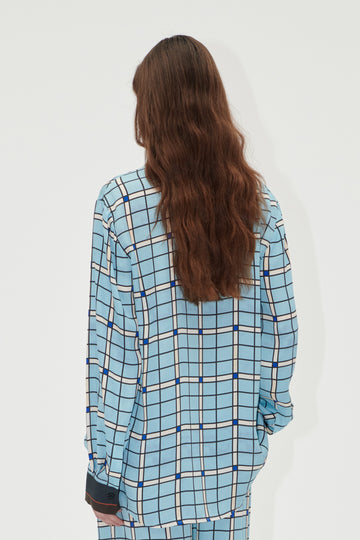 Stine Goya UK Long Sleeve Shirt Top Window Check
