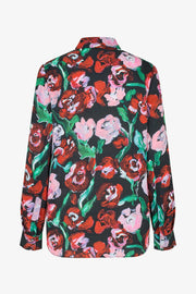 Stine Goya UK Long Sleeve Shirt Top Painted Rose Garden