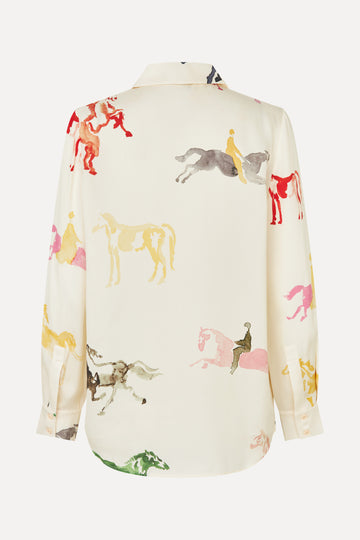 Stine Goya UK Long Sleeve Shirt Top Horses