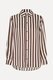 Stine Goya UK Long Sleeve Shirt Top Ivory Stripes