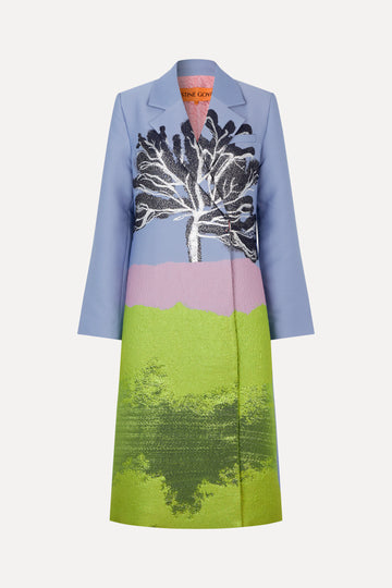 Stine Goya UK Long Sleeve Straight Coat Coat Tree