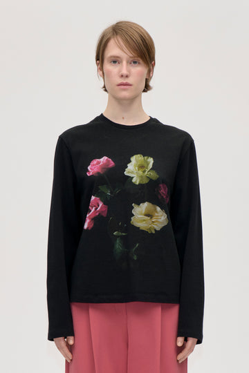 Stine Goya UK Long Sleeve T-Shirt Top Analog Roses