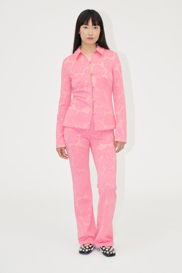 Stine Goya UK Long Sleeve Tailored Shirt Shirt Rose Relief