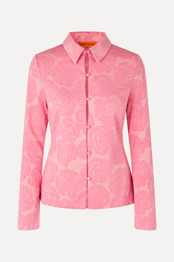 Stine Goya UK Long Sleeve Tailored Shirt Shirt Rose Relief