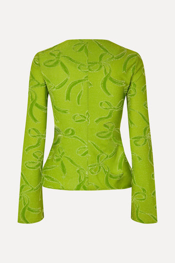 Stine Goya UK Long Sleeve Tie Front Top Top Ribbons