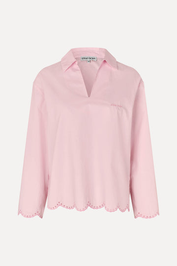 Stine Goya UK Long Sleeve Tunic Top Top Muted Blush