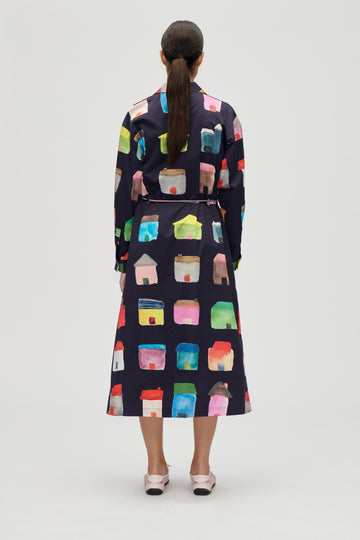 Stine Goya UK Long Sleeve Workwear Midi Dress Dress Refugios