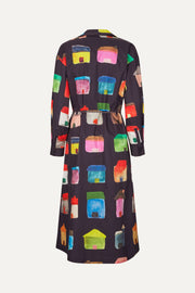 Stine Goya UK Long Sleeve Workwear Midi Dress Dress Refugios