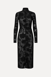 Stine Goya UK Long Sleeve Zip Dress Dress Black Petunias