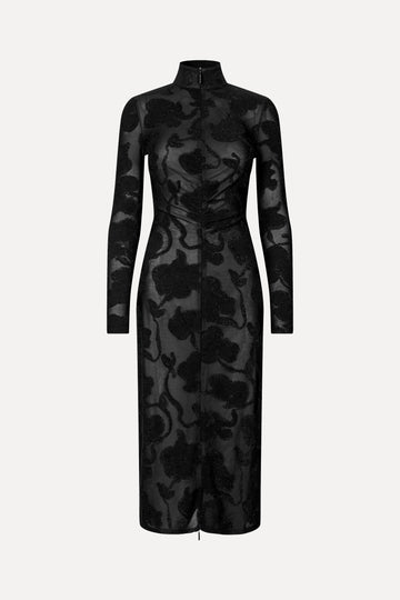 Stine Goya UK Long Sleeve Zip Dress Dress Black Petunias
