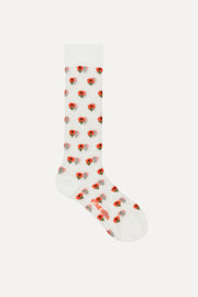 Stine Goya UK Long Socks Accessories Red Poppy