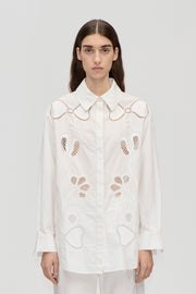 Stine Goya UK Loose Long Sleeve Shirt Top Ballerina Broderie
