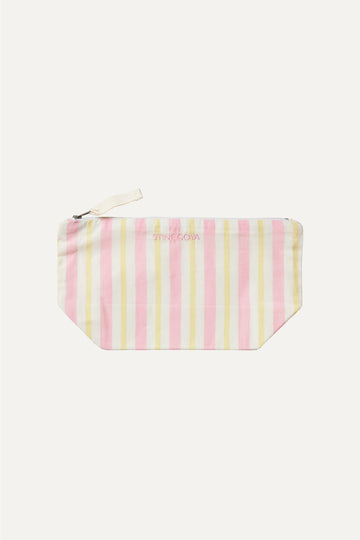 Stine Goya UK Make Up Bag Accessories Lemon & Rose Stripes