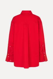 Stine Goya UK Mia Shirt Top Fiery Red