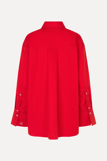 Stine Goya UK Mia Shirt Top Fiery Red