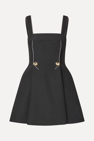 Stine Goya UK Mini Dress w/ Adjustable Straps Dress Jet Black
